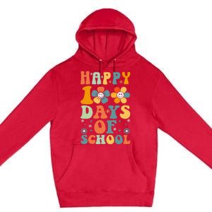 Funny 100th Day School Cute 100 Days School Premium Pullover Hoodie