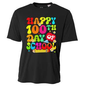 funny 100 Days Of School Teacher And Student Cooling Performance Crew T-Shirt