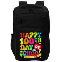 funny 100 Days Of School Teacher And Student Impact Tech Backpack