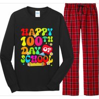 funny 100 Days Of School Teacher And Student Long Sleeve Pajama Set