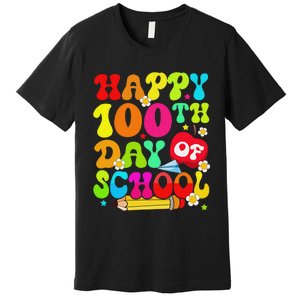 funny 100 Days Of School Teacher And Student Premium T-Shirt