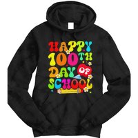 funny 100 Days Of School Teacher And Student Tie Dye Hoodie