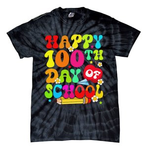 funny 100 Days Of School Teacher And Student Tie-Dye T-Shirt