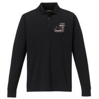 F 16 Falcon U.S Military Fighter Fighting Jet Pilot Veteran Performance Long Sleeve Polo