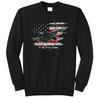 F 16 Falcon U.S Military Fighter Fighting Jet Pilot Veteran Sweatshirt