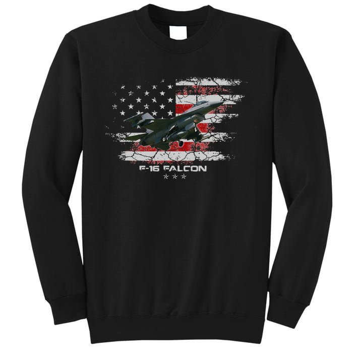 F 16 Falcon U.S Military Fighter Fighting Jet Pilot Veteran Sweatshirt