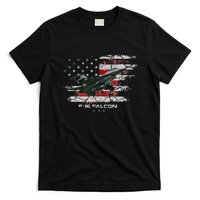 F 16 Falcon U.S Military Fighter Fighting Jet Pilot Veteran T-Shirt