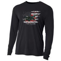 F 16 Falcon U.S Military Fighter Fighting Jet Pilot Veteran Cooling Performance Long Sleeve Crew