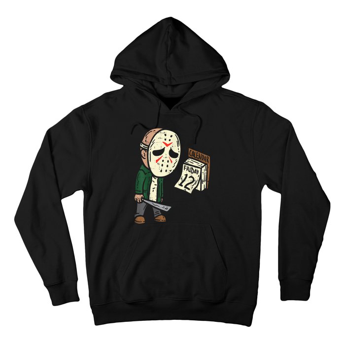 Friday 13th Funny Halloween Horror Movie Humor Party Crazy Hoodie