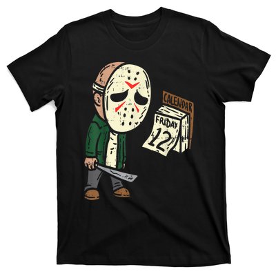 Friday 13th Funny Halloween Horror Movie Humor Party Crazy T-Shirt