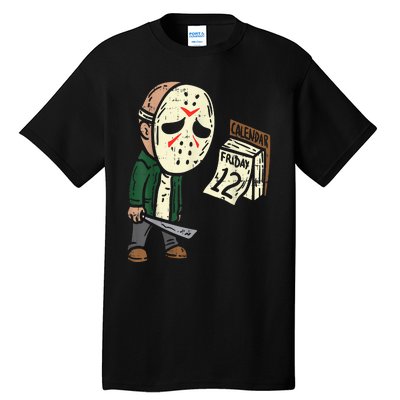 Friday 13th Funny Halloween Horror Movie Humor Party Crazy Tall T-Shirt