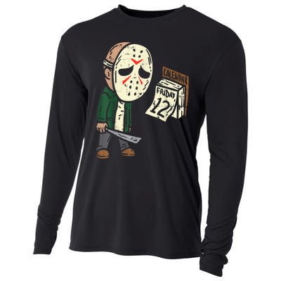 Friday 13th Funny Halloween Horror Movie Humor Party Crazy Cooling Performance Long Sleeve Crew