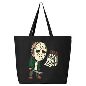 Friday 13th Funny Halloween Horror Movie Humor Party Crazy 25L Jumbo Tote