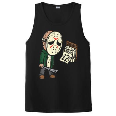 Friday 13th Funny Halloween Horror Movie Humor Party Crazy PosiCharge Competitor Tank