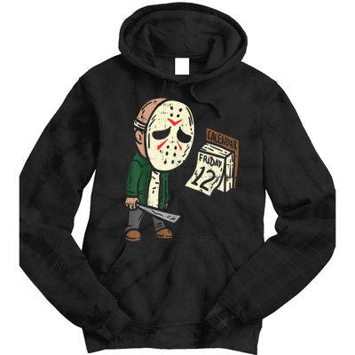 Friday 13th Funny Halloween Horror Movie Humor Party Crazy Tie Dye Hoodie