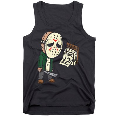 Friday 13th Funny Halloween Horror Movie Humor Party Crazy Tank Top