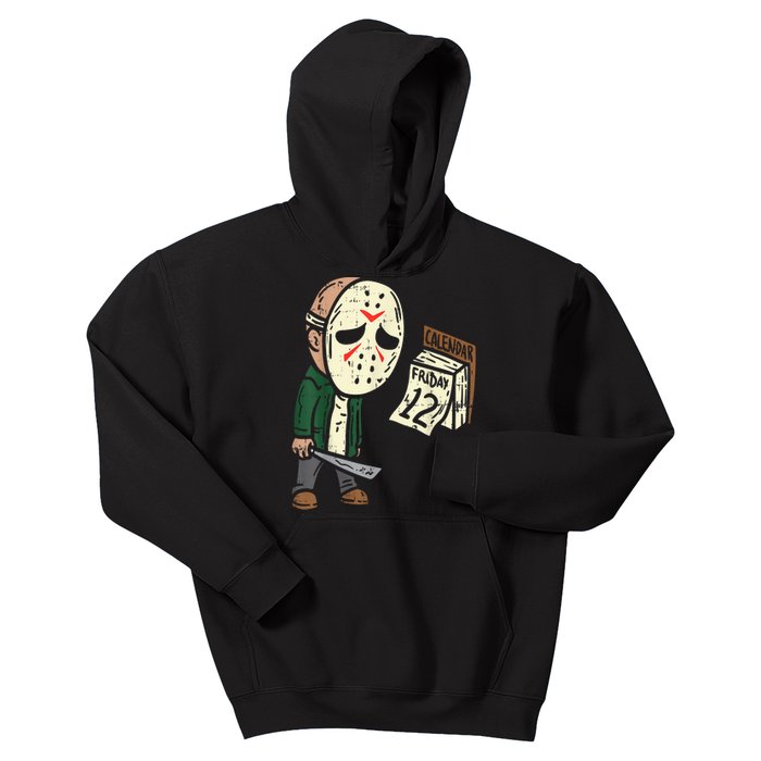 Friday 13th Funny Halloween Horror Movie Humor Party Crazy Kids Hoodie