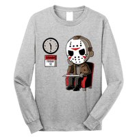 Friday 12th Funny Halloween Horror Movie Humor Long Sleeve Shirt