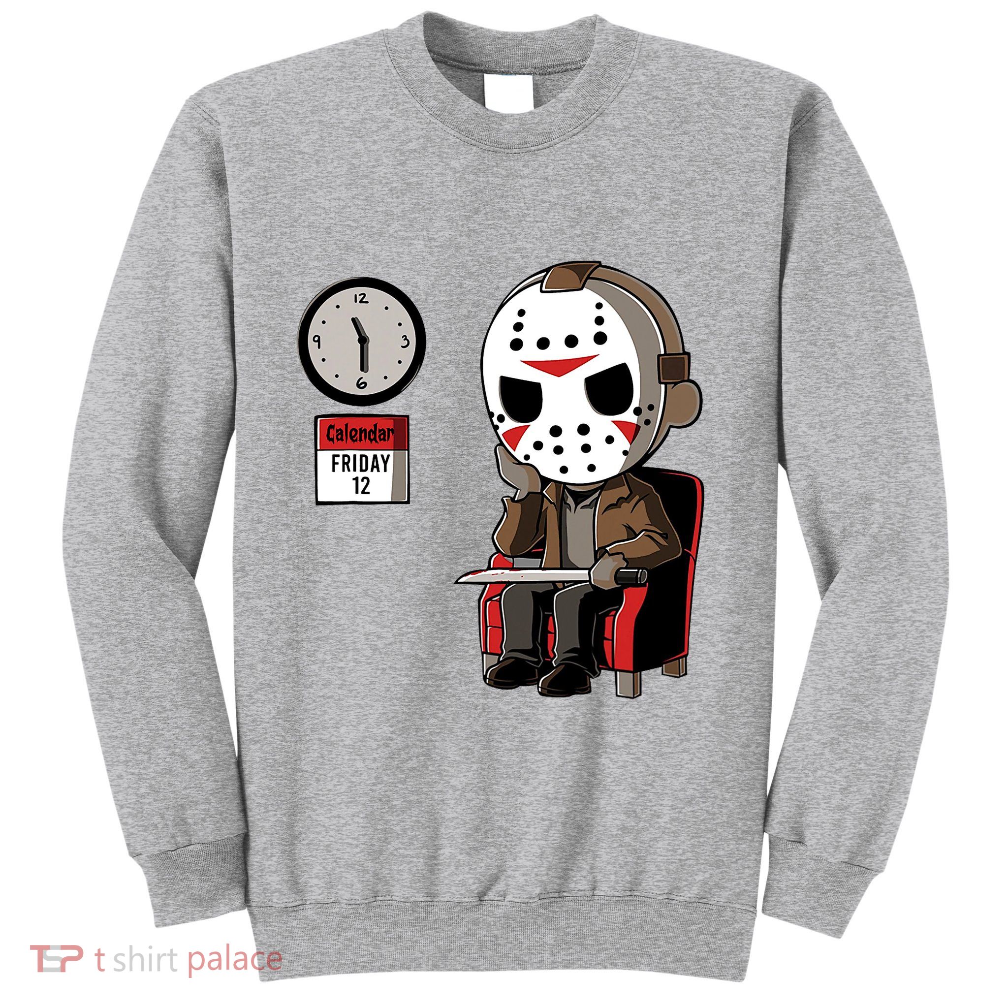 Friday 12th Funny Halloween Horror Movie Humor Sweatshirt