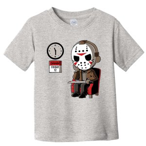 Friday 12th Funny Halloween Horror Movie Humor Toddler T-Shirt