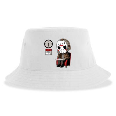 Friday 12th Funny Halloween Horror Movie Humor Sustainable Bucket Hat