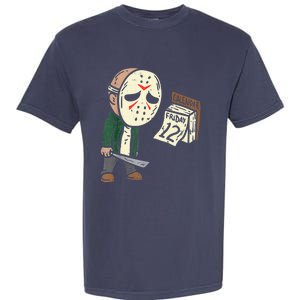 Friday 12th Funny Halloween Horror Movie Humor Garment-Dyed Heavyweight T-Shirt