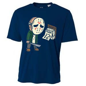 Friday 12th Funny Halloween Horror Movie Humor Cooling Performance Crew T-Shirt