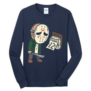 Friday 12th Funny Halloween Horror Movie Humor Tall Long Sleeve T-Shirt