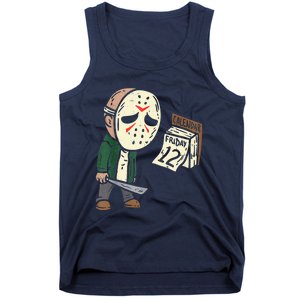 Friday 12th Funny Halloween Horror Movie Humor Tank Top