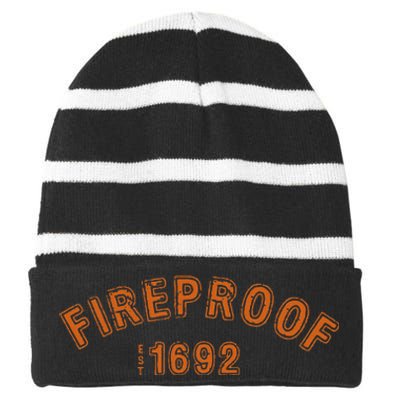 Fireproof 1692 Striped Beanie with Solid Band