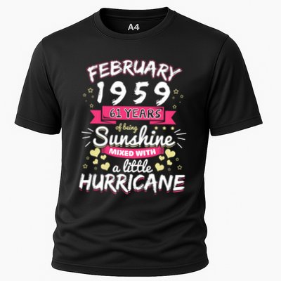 February 1959 Girl 61 Years Being Sunshine Mixed Hurricane Meaningful Gift Performance Shirt