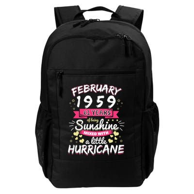 February 1959 Girl 61 Years Being Sunshine Mixed Hurricane Meaningful Gift Backpack