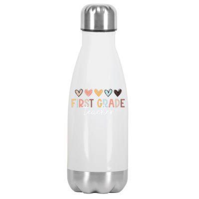 First 1St Grade Teacher First Day Of School Back To School Gift Stainless Steel Insulated Water Bottle