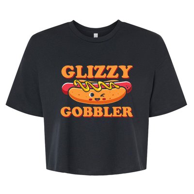 Funny 1 Gizzy Gobbler Bella+Canvas Jersey Crop Tee