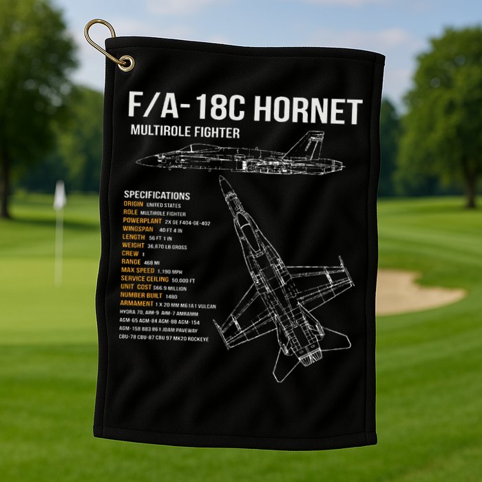Fa 18 Hornet Golf Towel