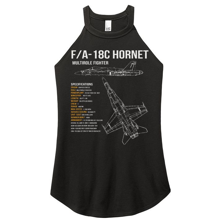 Fa 18 Hornet Women's Perfect Tri Rocker Tank