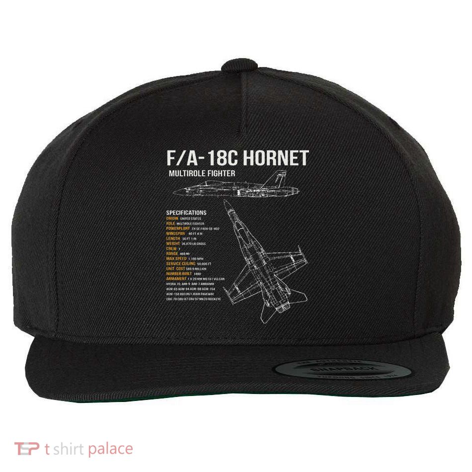 Fa 18 Hornet Wool Snapback Cap