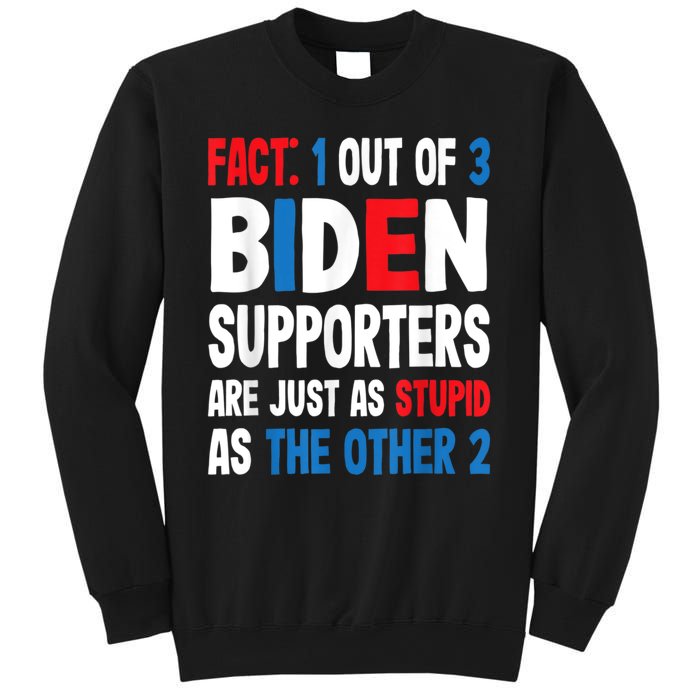 Fact: 1 Out Of 3 Biden Supporters Are As Stupid As The Other 2 Sweatshirt