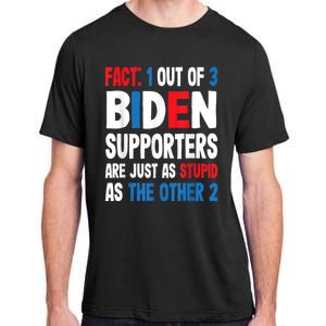 Fact: 1 Out Of 3 Biden Supporters Are As Stupid As The Other 2 Adult ChromaSoft Performance T-Shirt