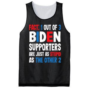 Fact: 1 Out Of 3 Biden Supporters Are As Stupid As The Other 2 Mesh Reversible Basketball Jersey Tank