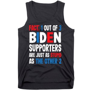 Fact: 1 Out Of 3 Biden Supporters Are As Stupid As The Other 2 Tank Top