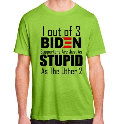 Funny 1 Out Of 3 Biden Supporters Are Just As The Other 2 Adult ChromaSoft Performance T-Shirt