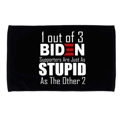 Funny 1 Out Of 3 Biden Supporters Are Just As The Other 2 Microfiber Hand Towel