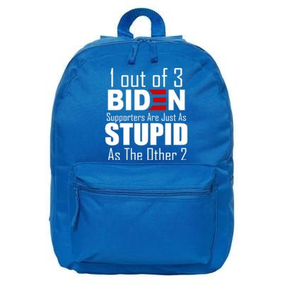 Funny 1 Out Of 3 Biden Supporters Are Just As The Other 2 16 in Basic Backpack