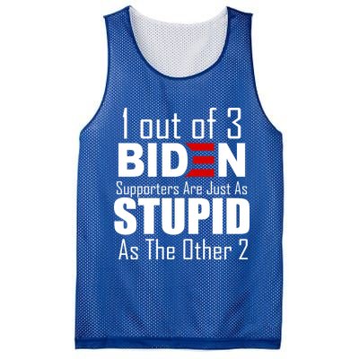 Funny 1 Out Of 3 Biden Supporters Are Just As The Other 2 Mesh Reversible Basketball Jersey Tank