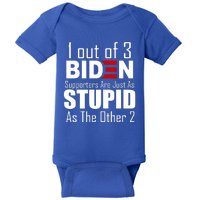 Funny 1 Out Of 3 Biden Supporters Are Just As The Other 2 Baby Bodysuit