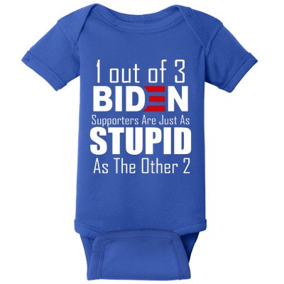 Funny 1 Out Of 3 Biden Supporters Are Just As The Other 2 Baby Bodysuit