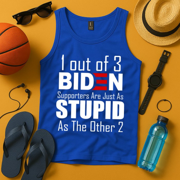 Funny 1 Out Of 3 Biden Supporters Are Just As The Other 2 Tank Top