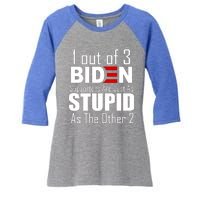 Funny 1 Out Of 3 Biden Supporters Are Just As The Other 2 Women's Tri-Blend 3/4-Sleeve Raglan Shirt