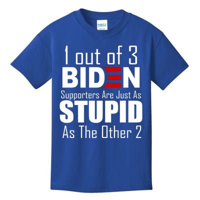 Funny 1 Out Of 3 Biden Supporters Are Just As The Other 2 Kids T-Shirt